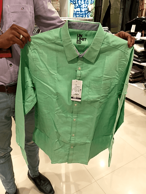 green oxford casual shirt - 21489980 - Zoom Image - 0