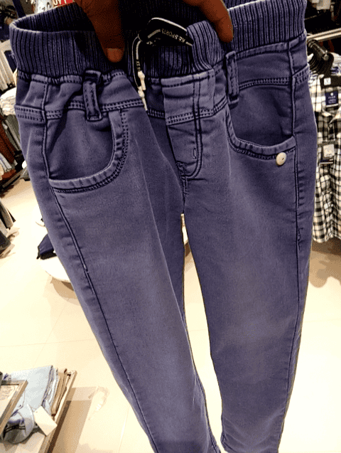 light blue pc dobby denim jean - 21489983 - Standard Image - 0