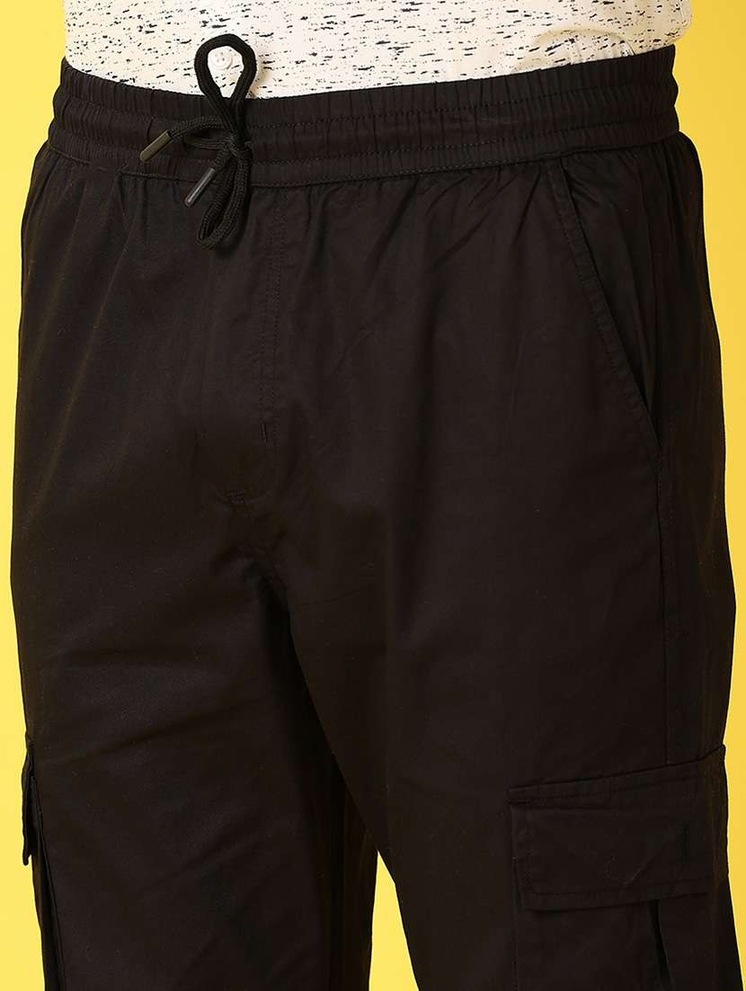 men solids mid rise cargos - 21490023 -  Standard Image - 5