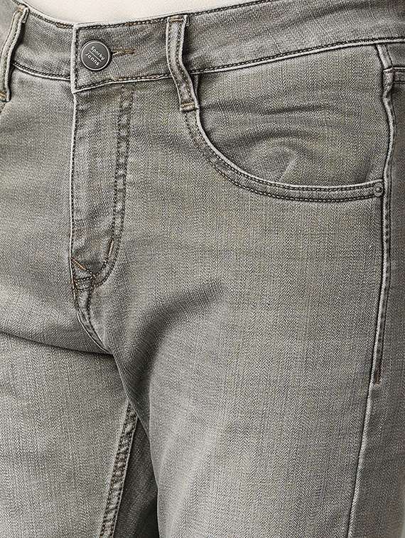 men grey plain jeans - 21490035 -  Standard Image - 5