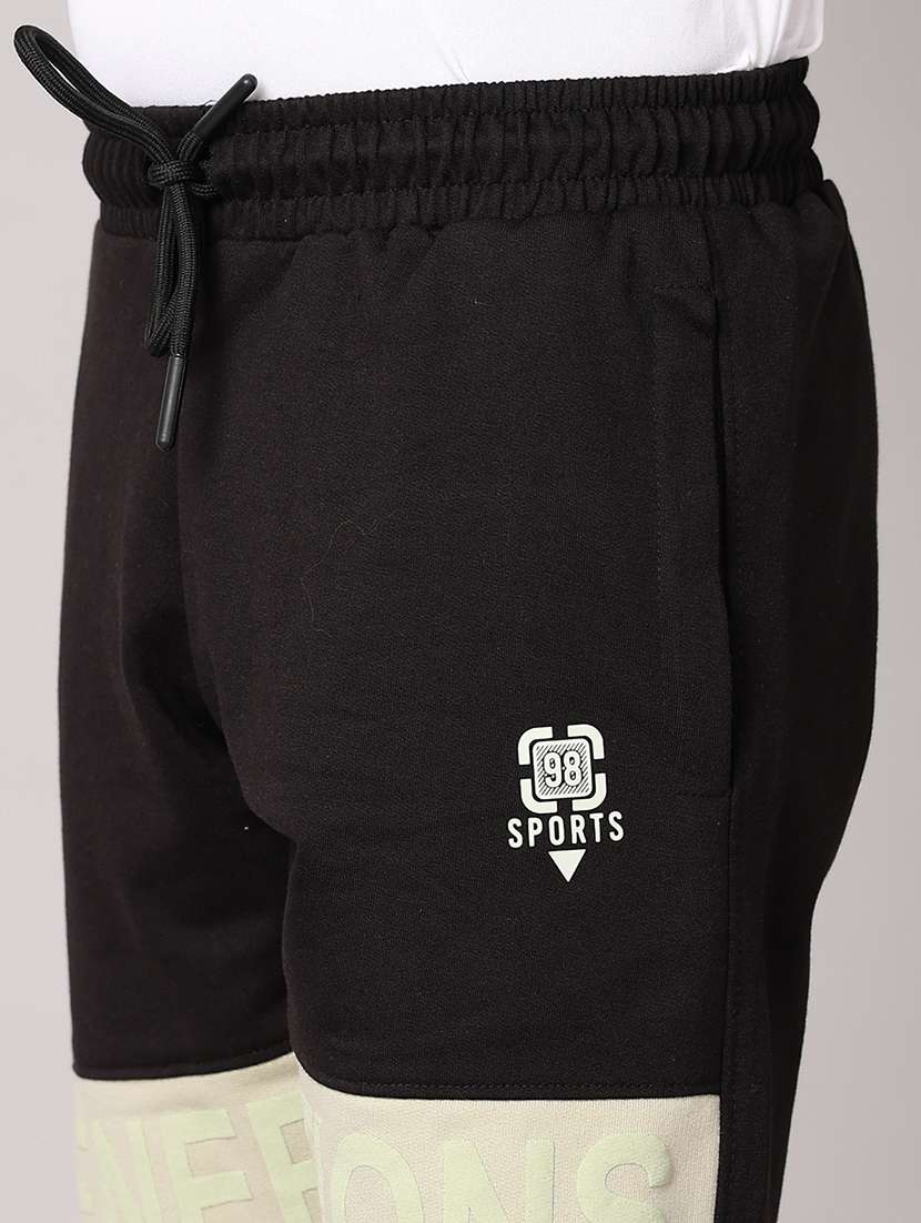men black color block shorts - 21490095 -  Standard Image - 5