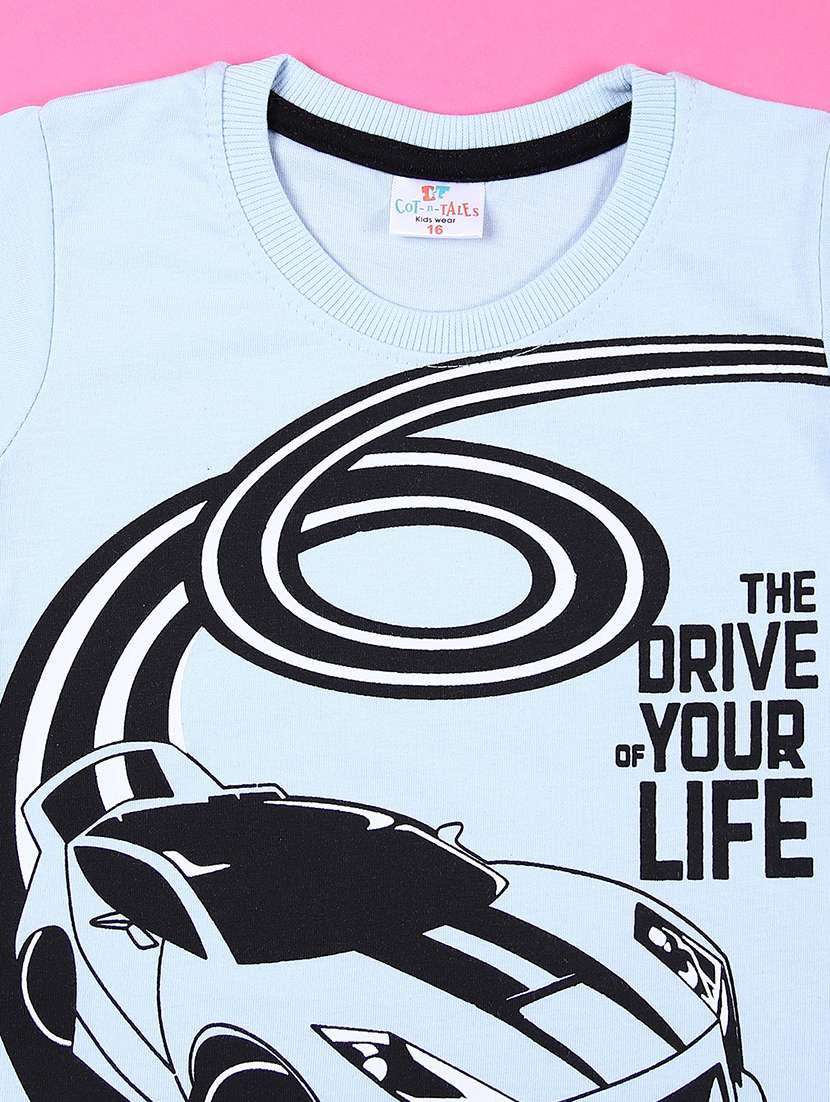 boys printed short sleeves t-shirt & shorts set - 21490114 -  Standard Image - 3