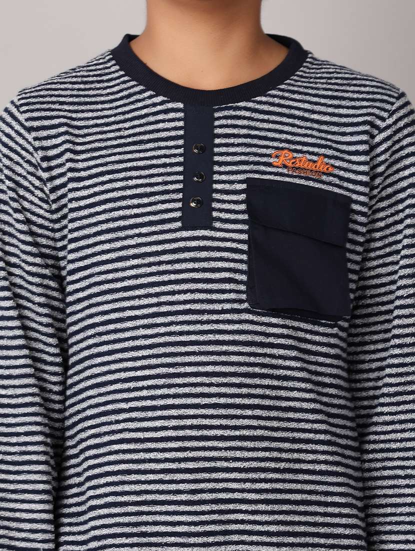 boys long sleeves striped t-shirt - 21490151 - Standard Image - 5