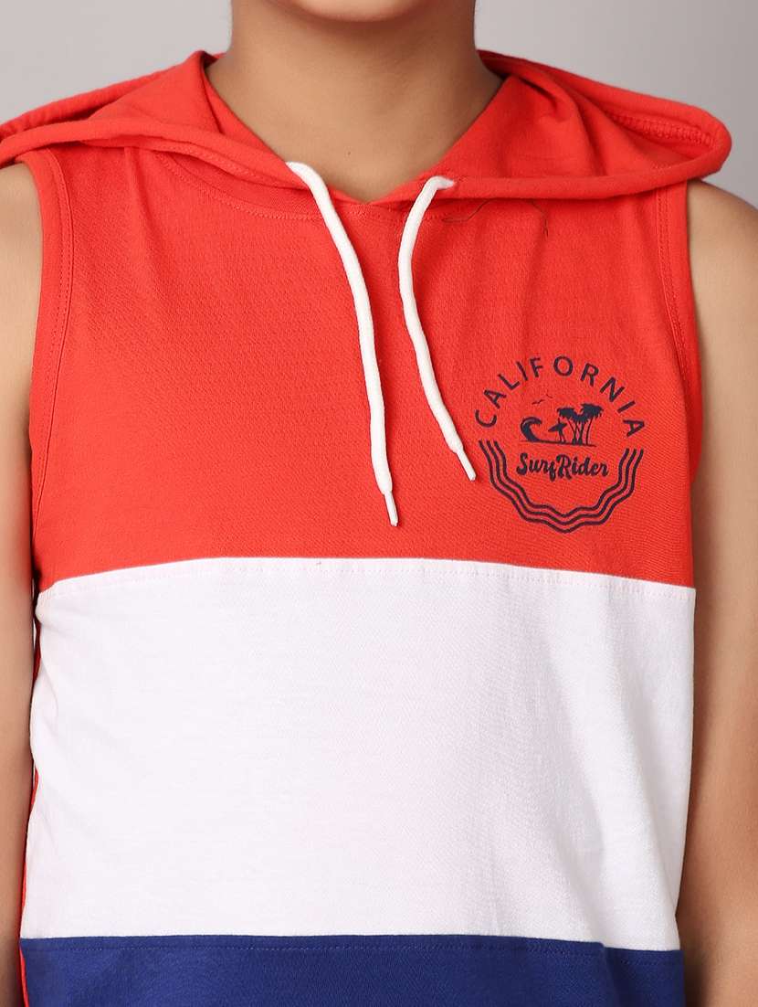 boys hooded color block t-shirt - 21490202 -  Standard Image - 5