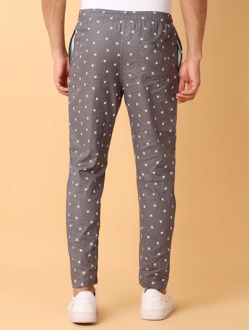 men grey printed pyjama - 21490248 - Standard Image - 3