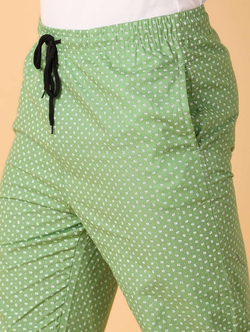 men green printed pyjama - 21490249 - Standard Image - 5