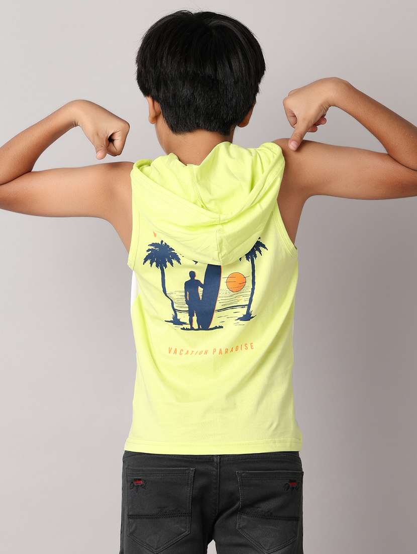 boys hooded color block t-shirt - 21490415 -  Standard Image - 3