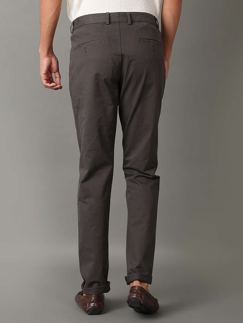 men solid chinos casual trouser - 21490444 -  Standard Image - 3