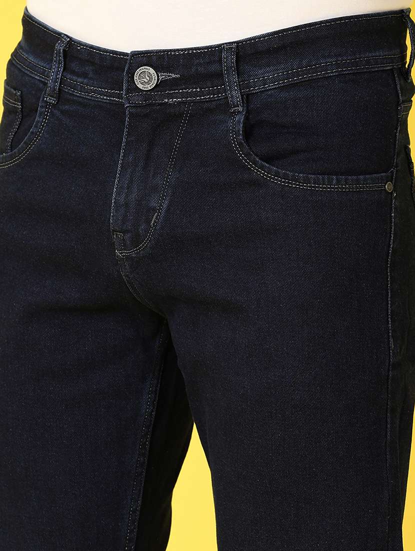 men solid mid rise jeans - 21490500 -  Standard Image - 5