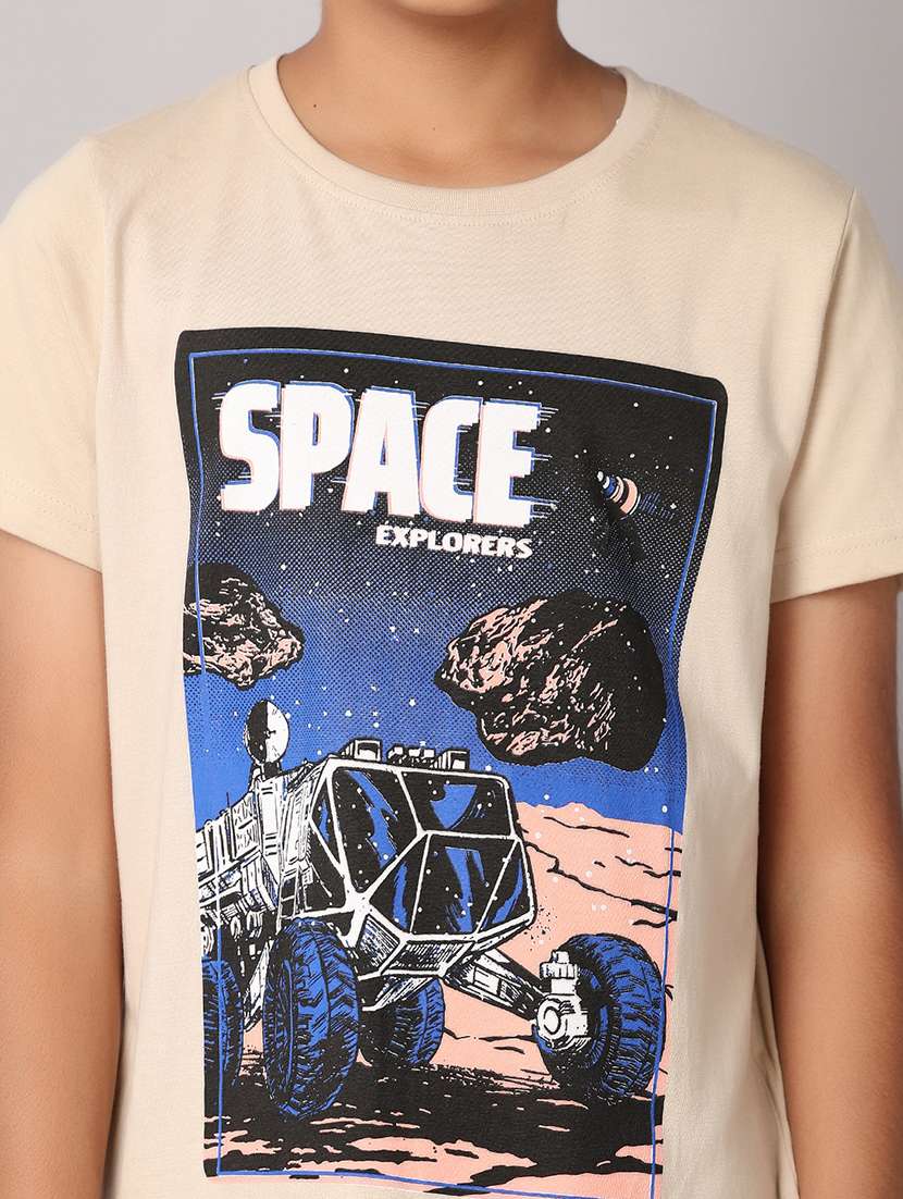 boys round neck graphic t-shirt - 21490512 -  Standard Image - 5