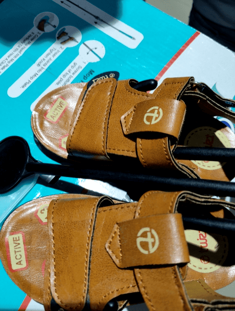 tan pu (polyurethane) sandal - 21490518 -  Zoom Image - 0
