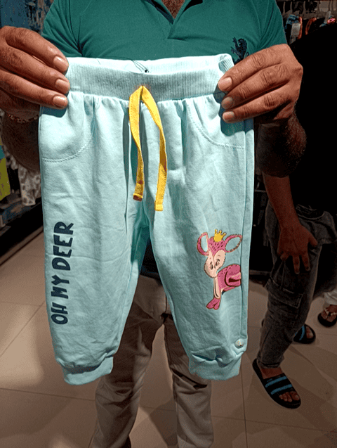 sky blue loop knit trouser - 21490610 - Zoom Image - 0