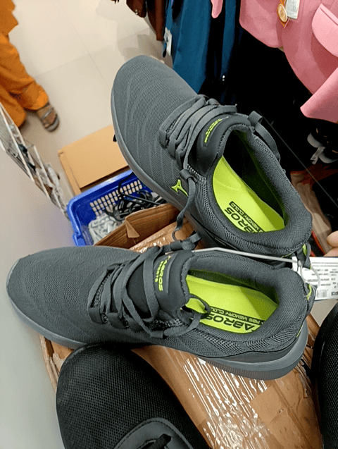 grey mesh sports shoes - 21490623 -  Zoom Image - 0