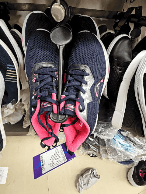 navy blue mesh sports shoes - 21490625 - Standard Image - 0