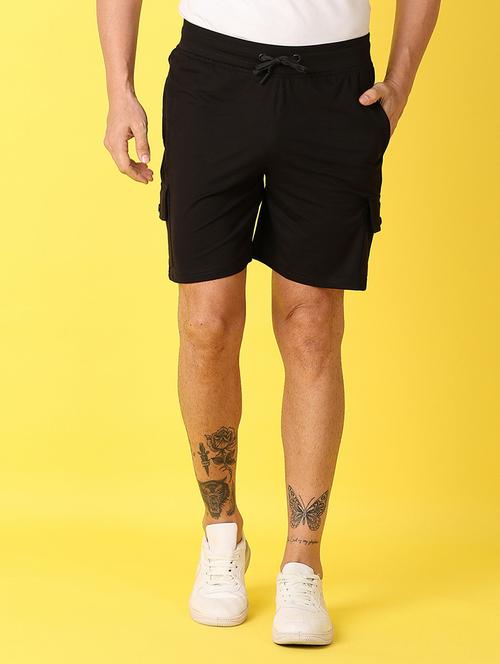 men solids mid rise shorts - 21490646 - Standard Image - 0