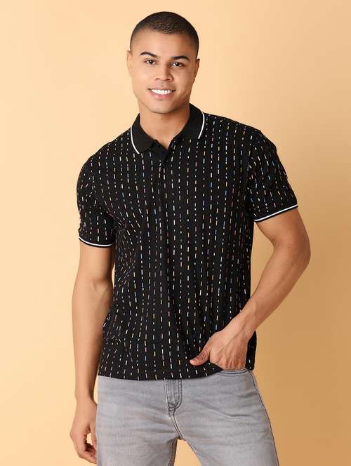 men short sleeve printed polo t-shirt - 21490853 - Standard Image - 0