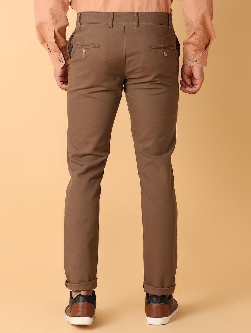 men solids chinos casual trouser - 21490862 - Standard Image - 3