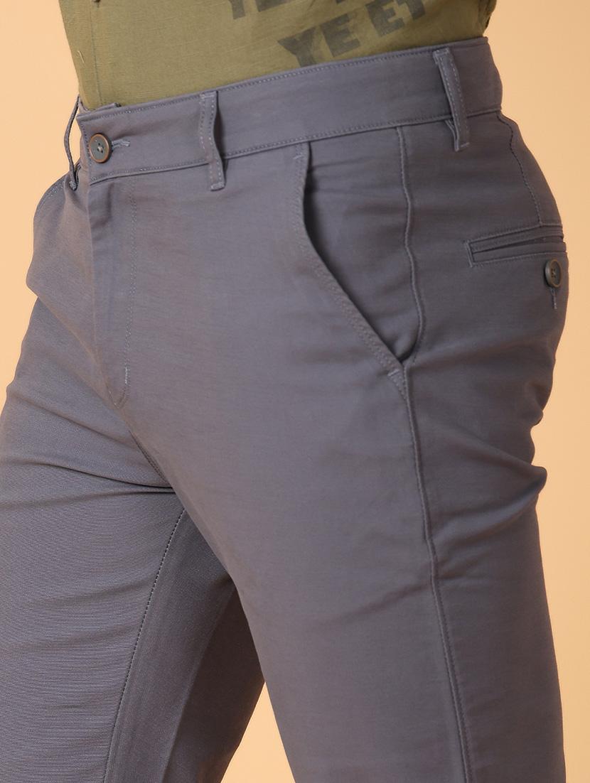 men solids chinos casual trouser - 21490865 - Standard Image - 5