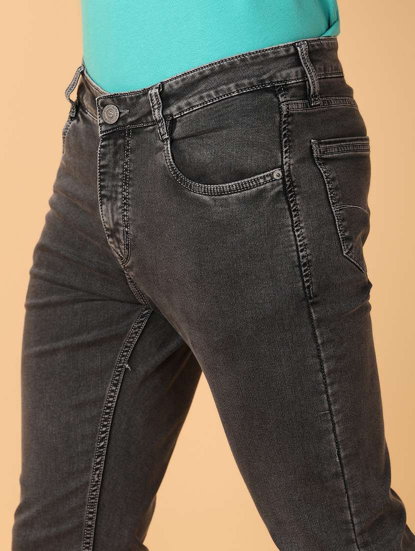 men mid rise plain jeans - 21490870 -  Standard Image - 5