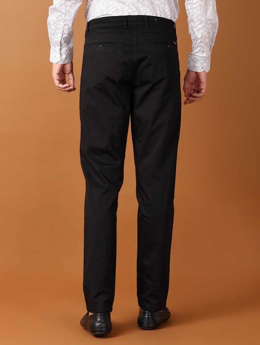 men black cotton blend chinos - 21491013 - Standard Image - 3
