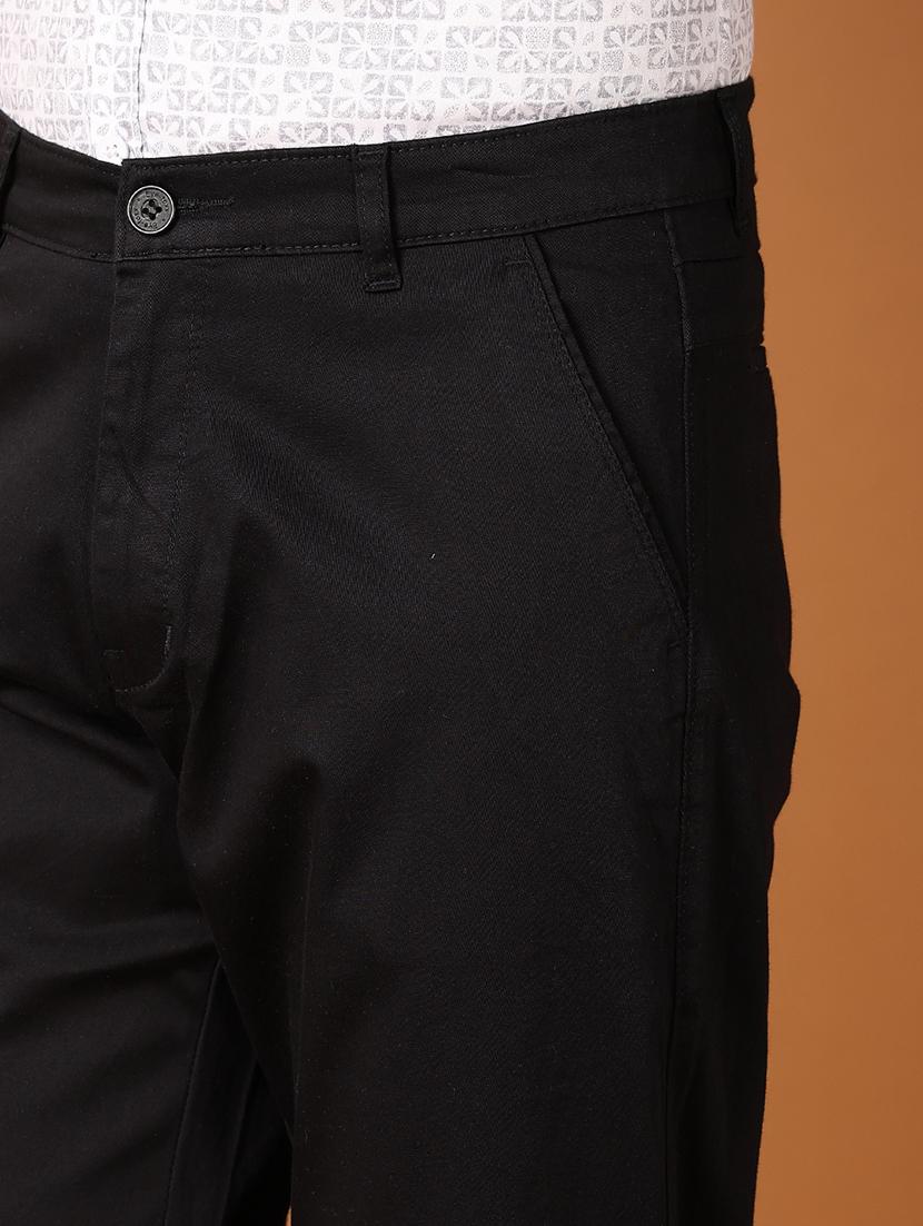 men black cotton blend chinos - 21491013 - Standard Image - 5