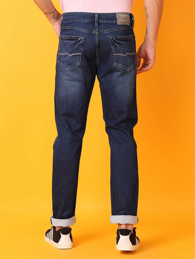 men blue cotton jeans - 21491080 -  Standard Image - 3