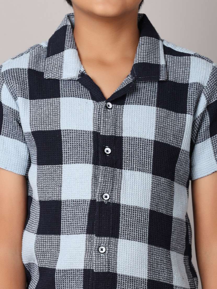 boys blue cotton shirt - 21491084 - Standard Image - 5