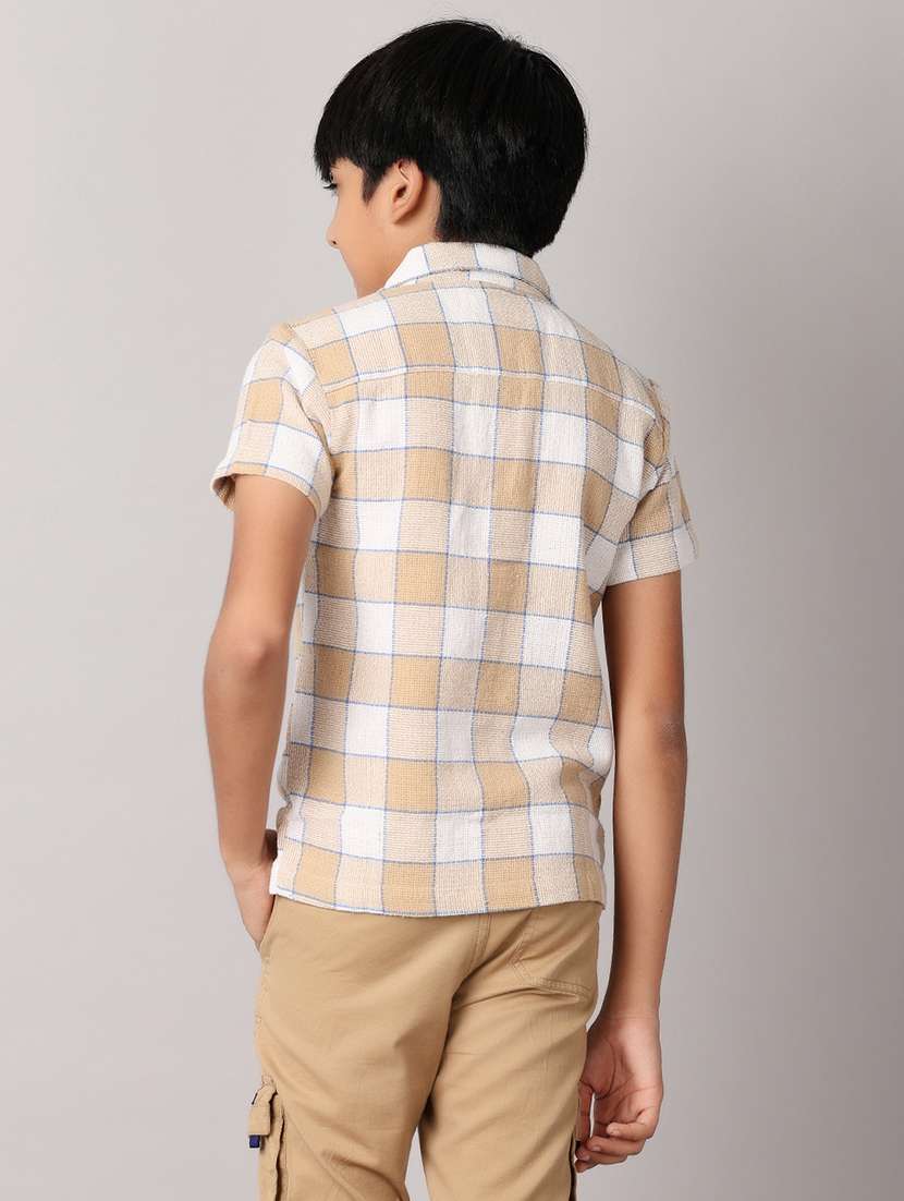 men beige cotton shirt - 21491085 -  Standard Image - 3