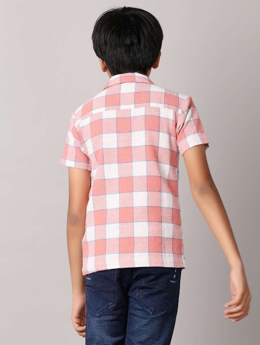 boys peach cotton shirt - 21491087 -  Standard Image - 3