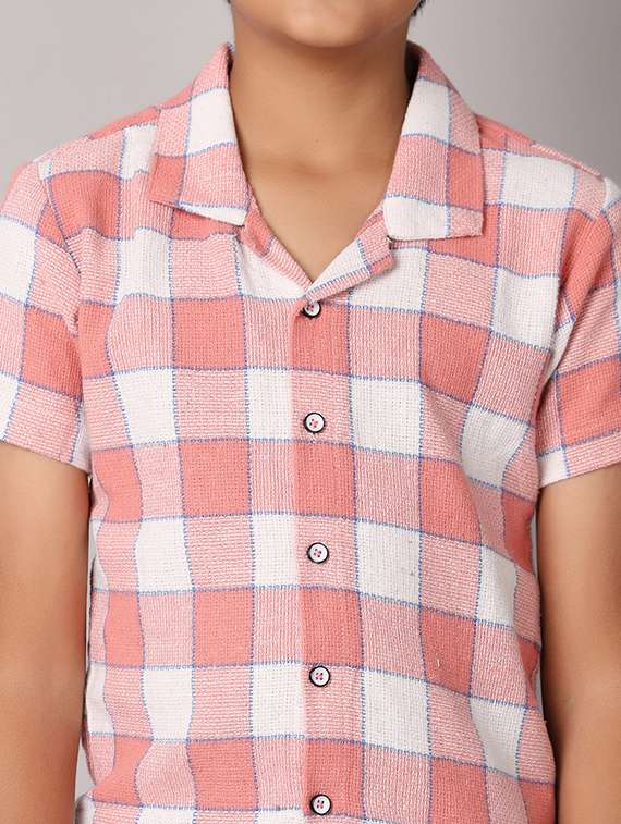 boys peach cotton shirt - 21491087 -  Standard Image - 5