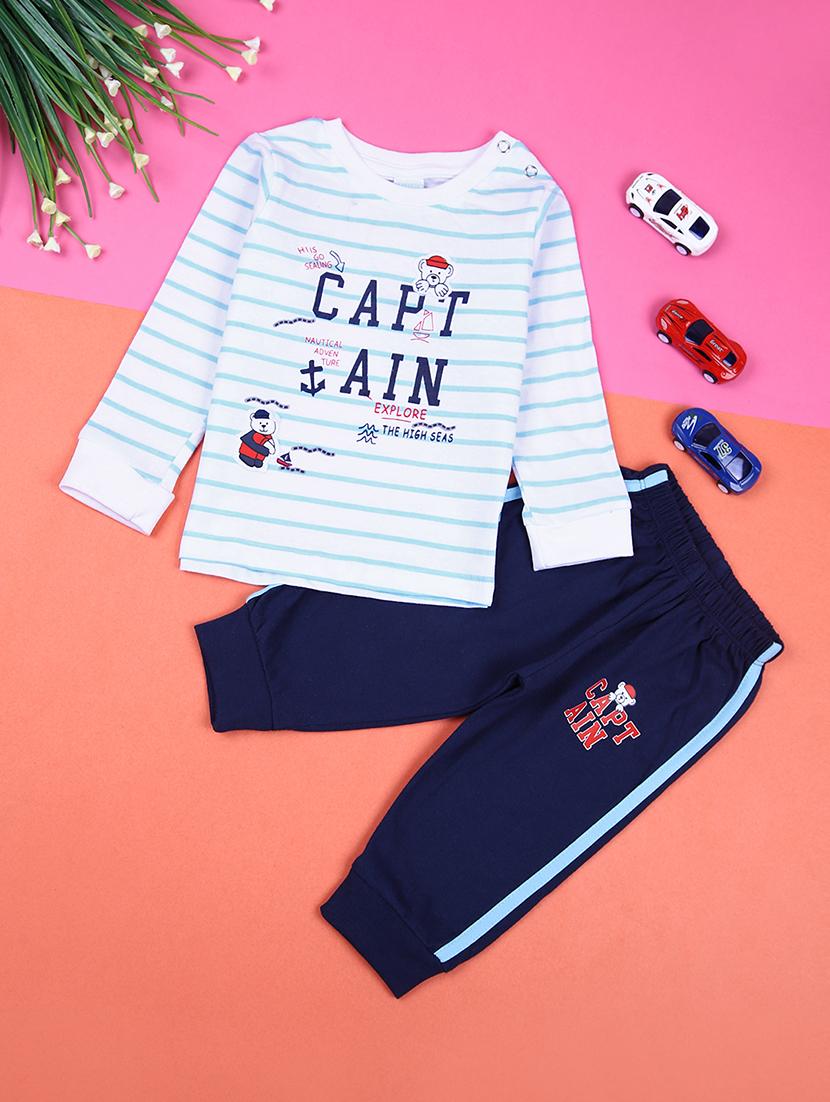 kids printed full length twin set - 21491113 -  Zoom Image - 0