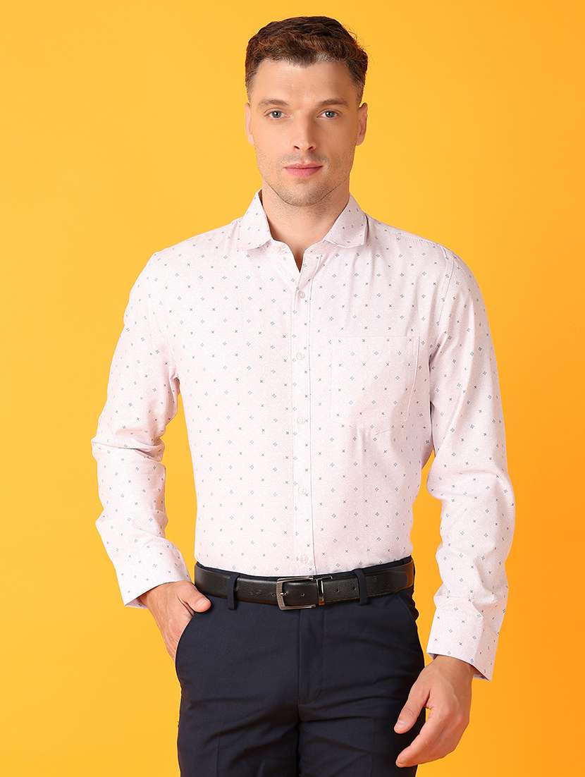 men rosewater cotton formal shirt