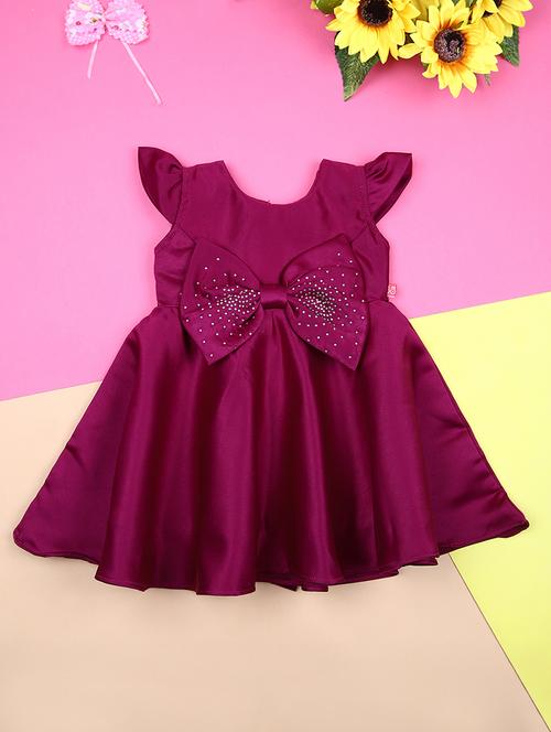 girls embellished round neck fit & flare dress - 21491126 -  Standard Image - 0