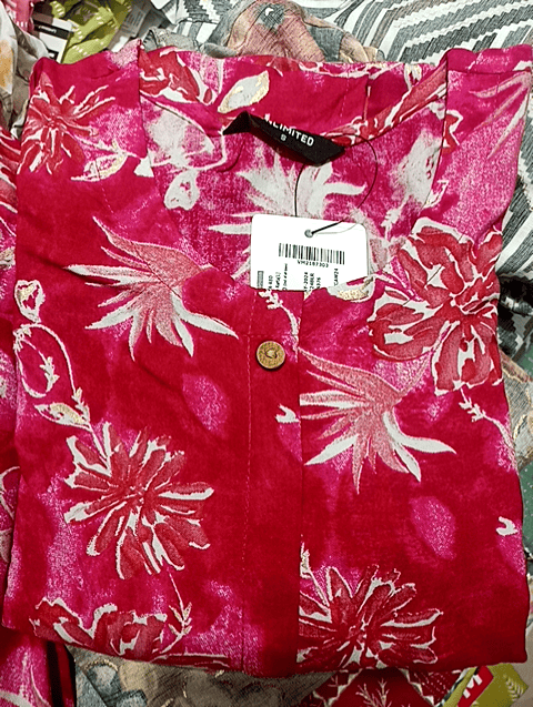 fuchsia rayon kurta - 21491152 -  Standard Image - 0