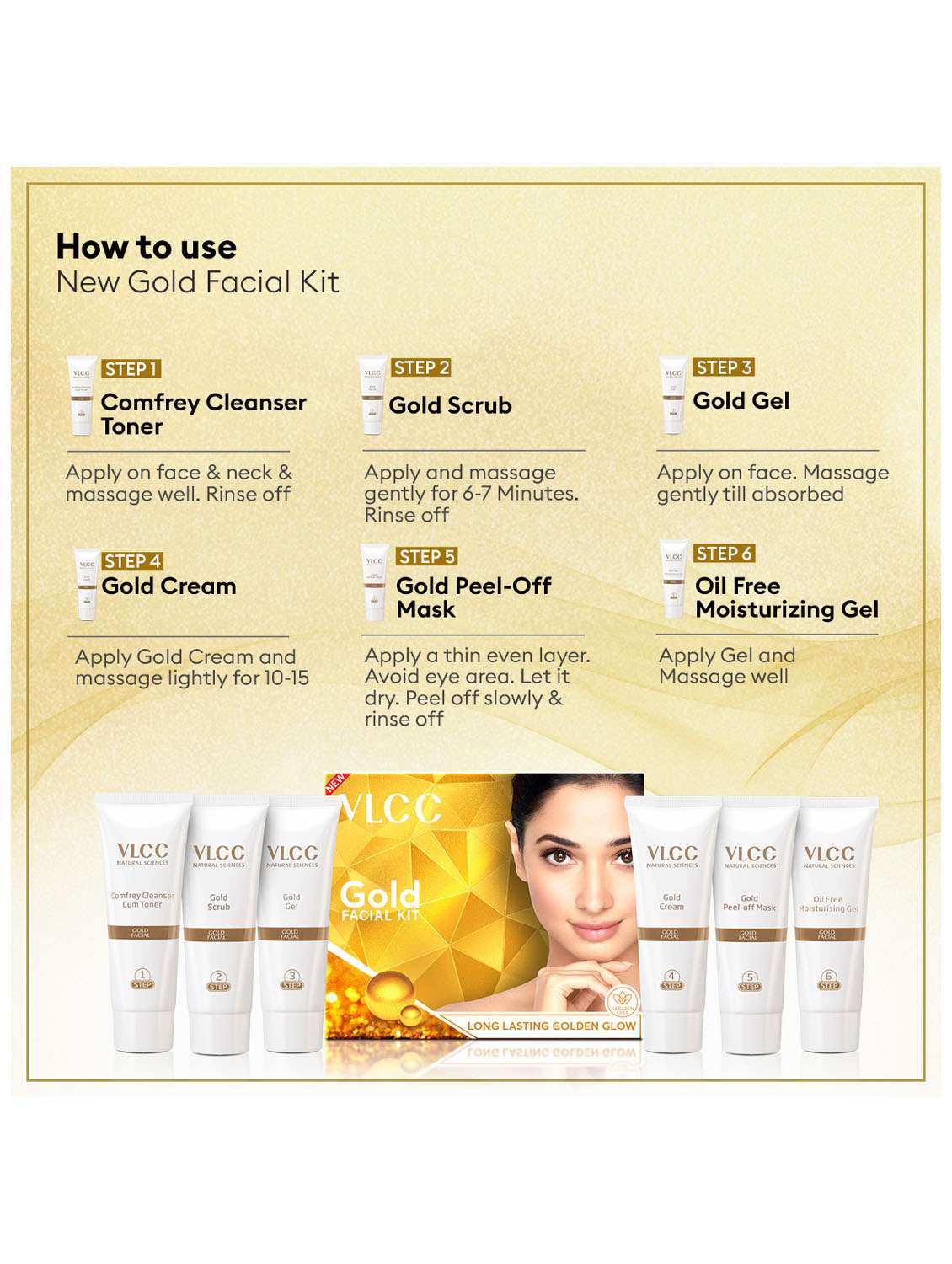gold facial kit & acne defense serum facewash salicylic acid serum & neem facewash - 21491180 -  Standard Image - 5