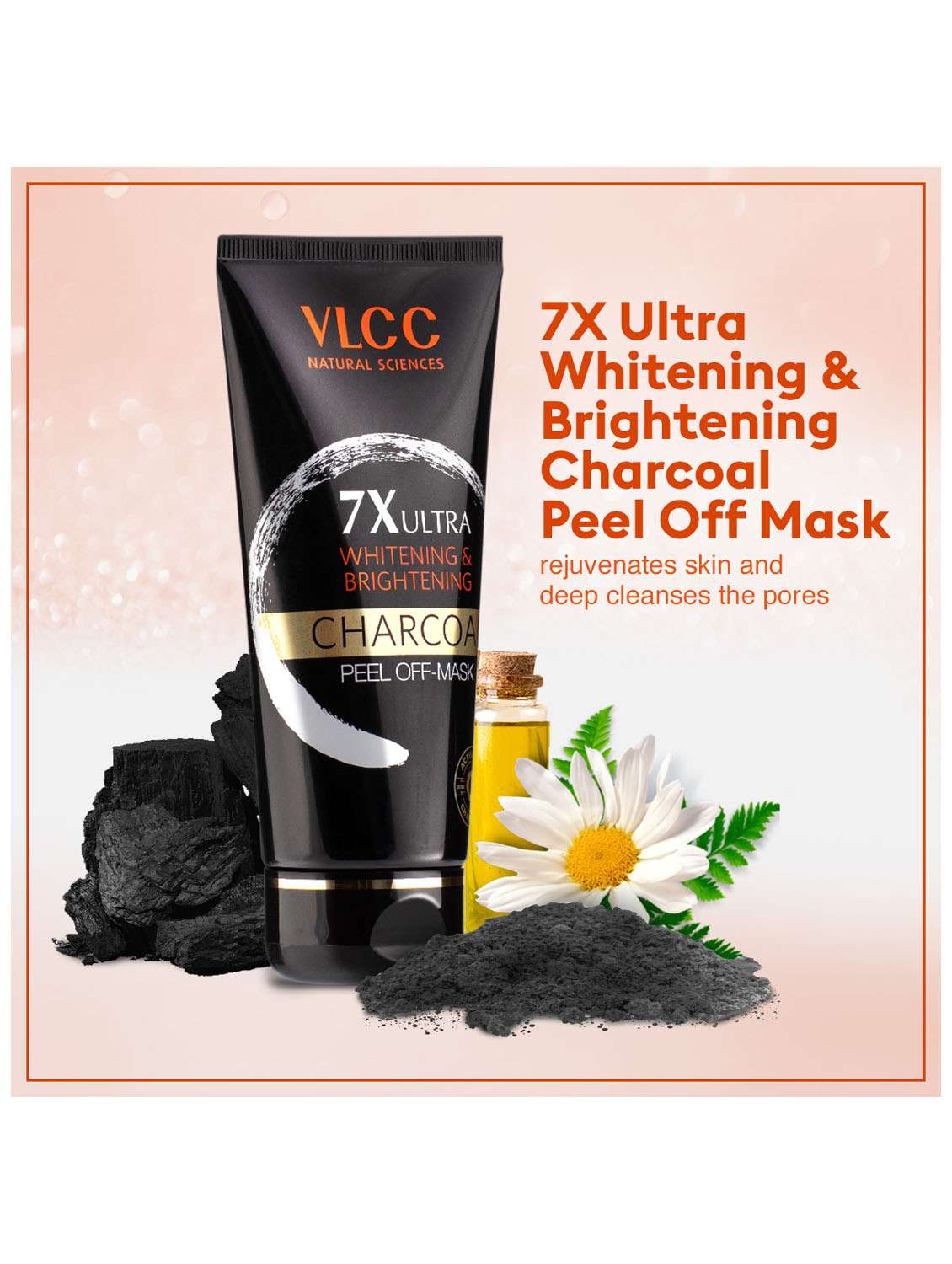 charcoal peel off mask 7x ultra whitening & brightening & acne defense serum facewash - 21491336 -  Standard Image - 3