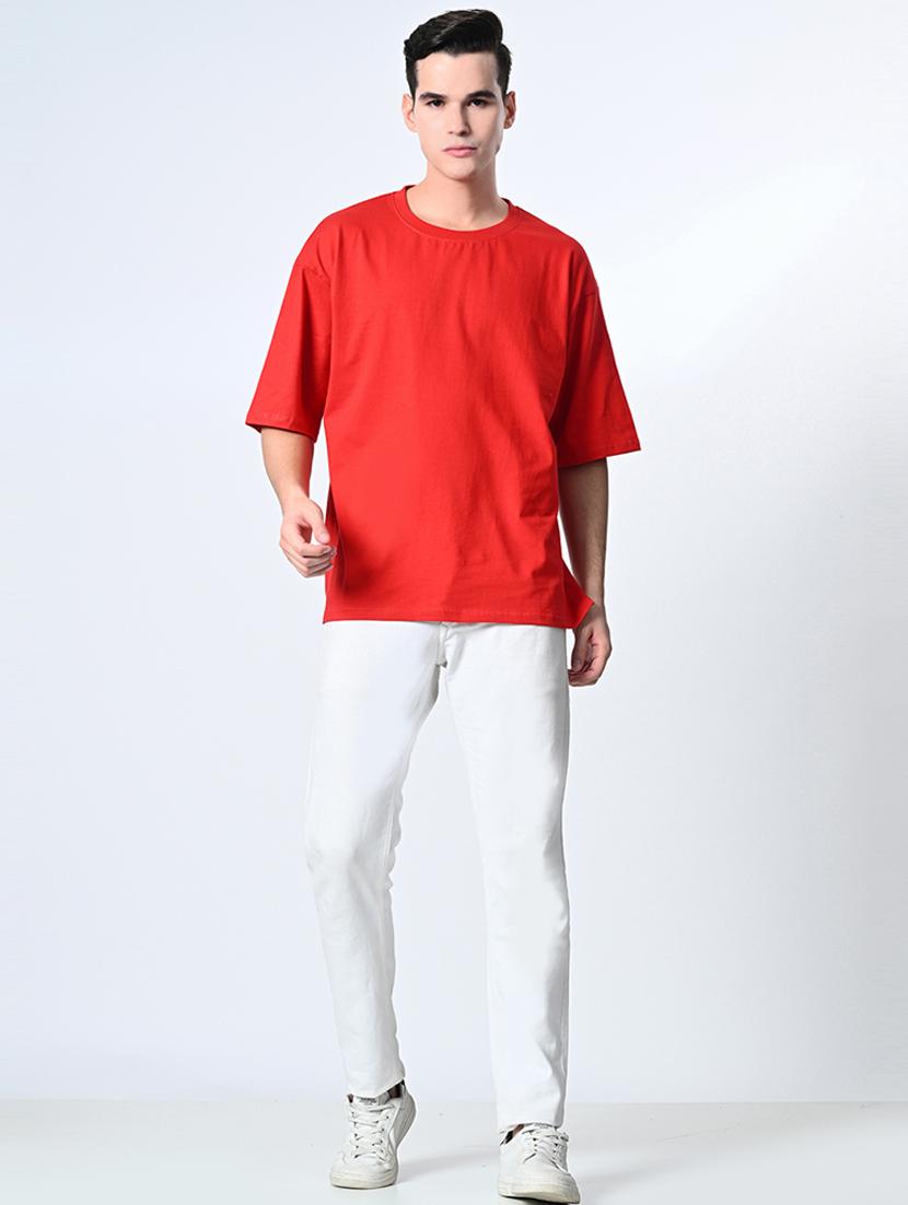 men round neck plain t-shirt - 21491351 - Standard Image - 3