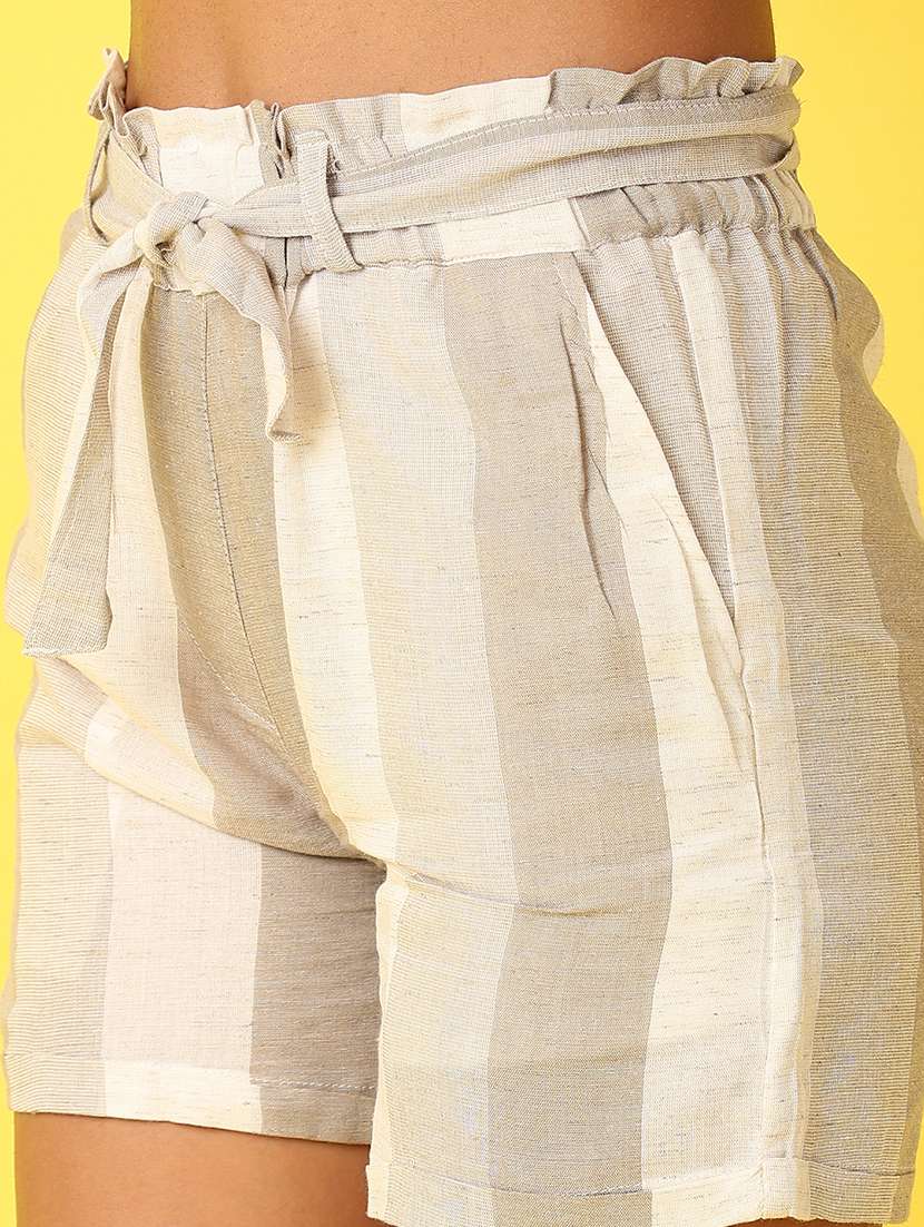 women mid-rise color block regular short - 21491366 -  Standard Image - 5