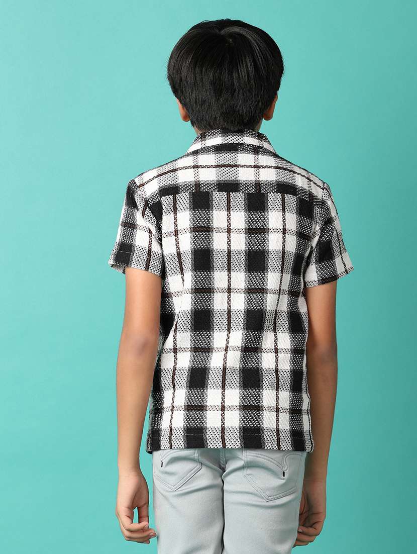 boys checked printed collared shirt - 21491397 - Standard Image - 3
