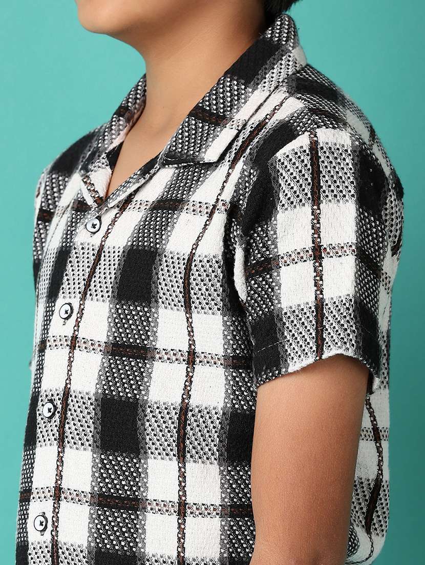 boys checked printed collared shirt - 21491397 - Standard Image - 5