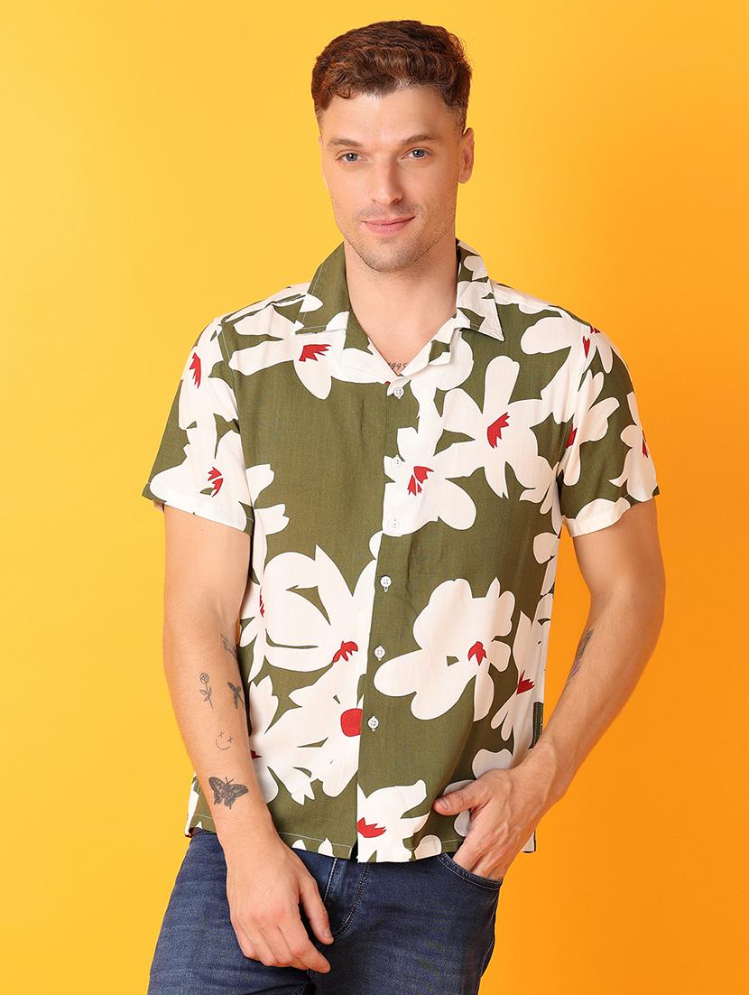 men collared printed casual shirt - 21491606 - Zoom Image - 0