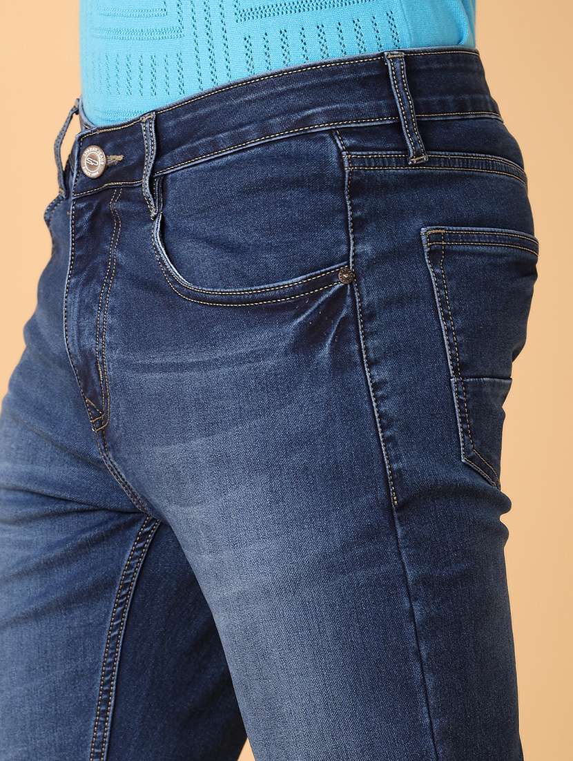 men mid rise plain jeans - 21491608 -  Standard Image - 5