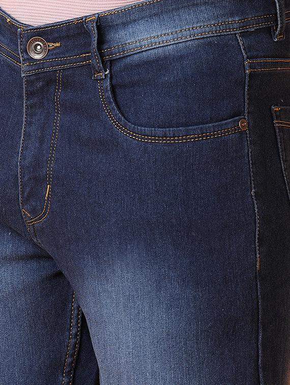 men blue plain jean - 21491796 - Standard Image - 5