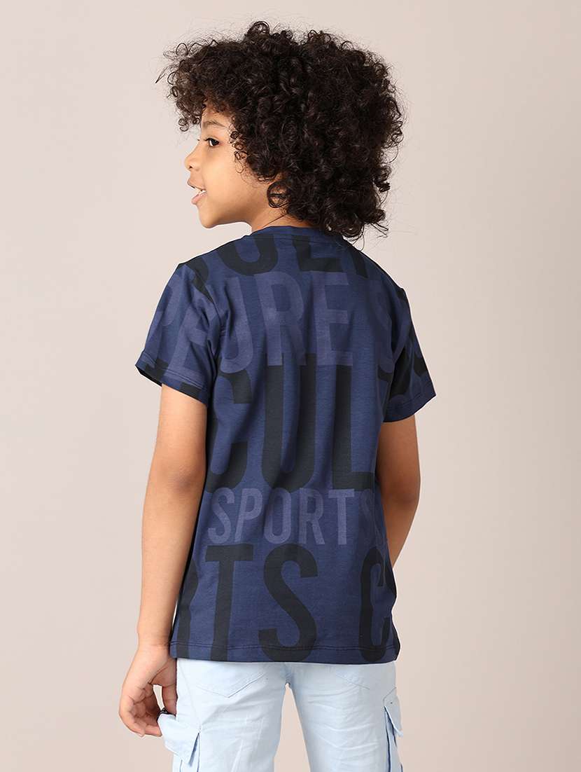 boys round neck printed t-shirt - 21491811 -  Standard Image - 3