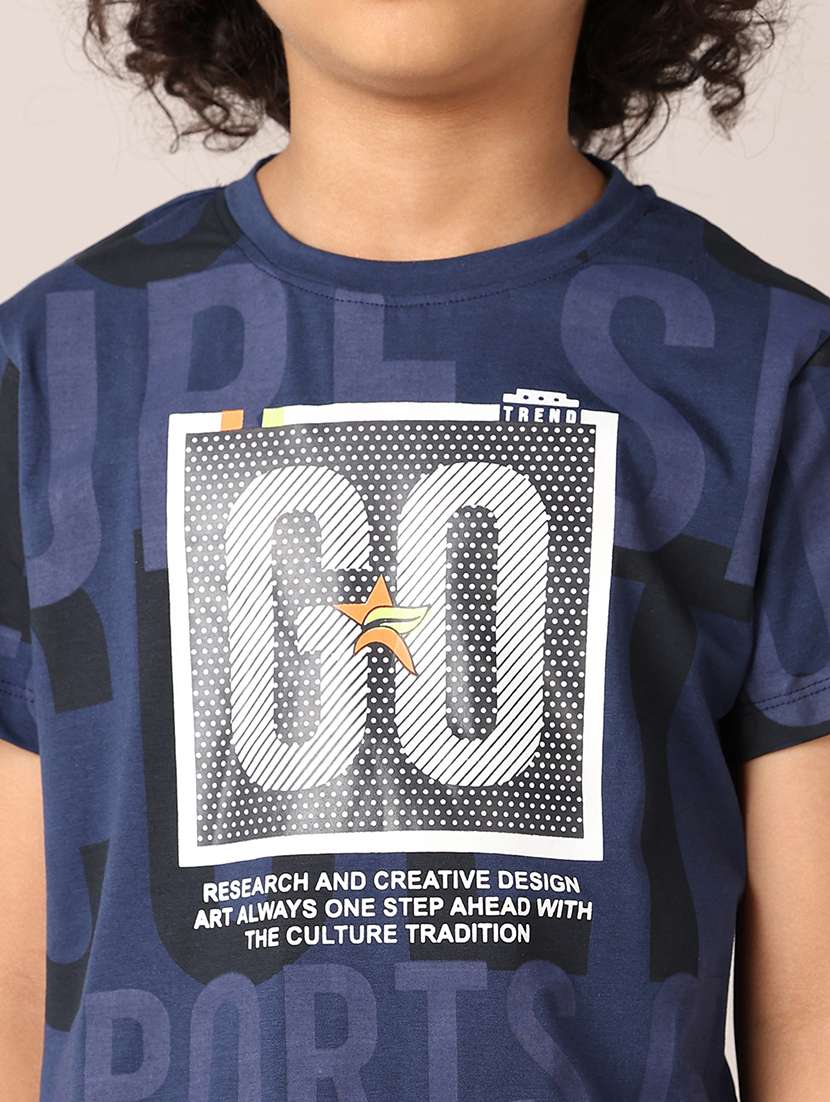 boys round neck printed t-shirt - 21491811 -  Standard Image - 5
