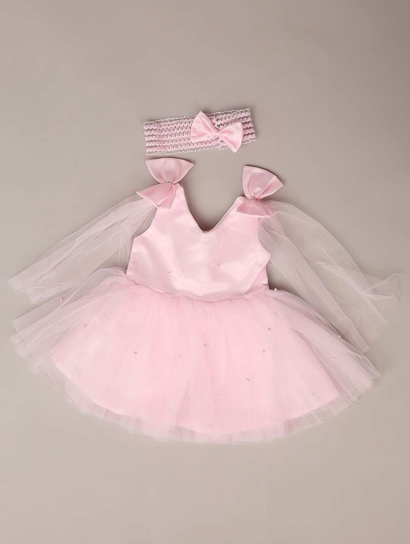 girls v neck embellished party wear frock  - 21491851 -  Zoom Image - 0