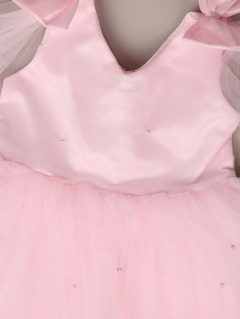 girls v neck embellished party wear frock - 21491851 - Standard Image - 3