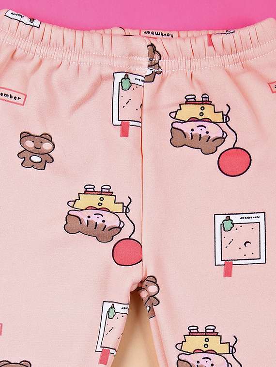 kids long sleeves printed top & bottom set - 21491868 -  Standard Image - 3