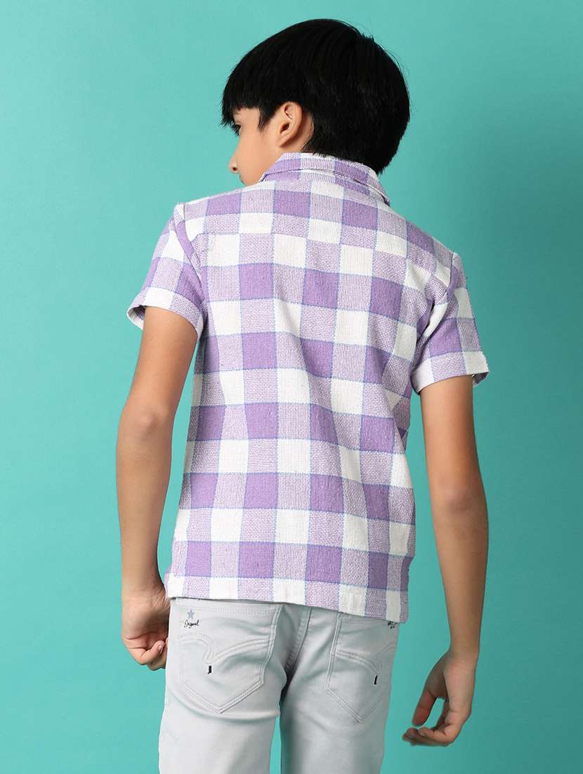 boys checked printed collared shirt - 21491883 -  Standard Image - 3
