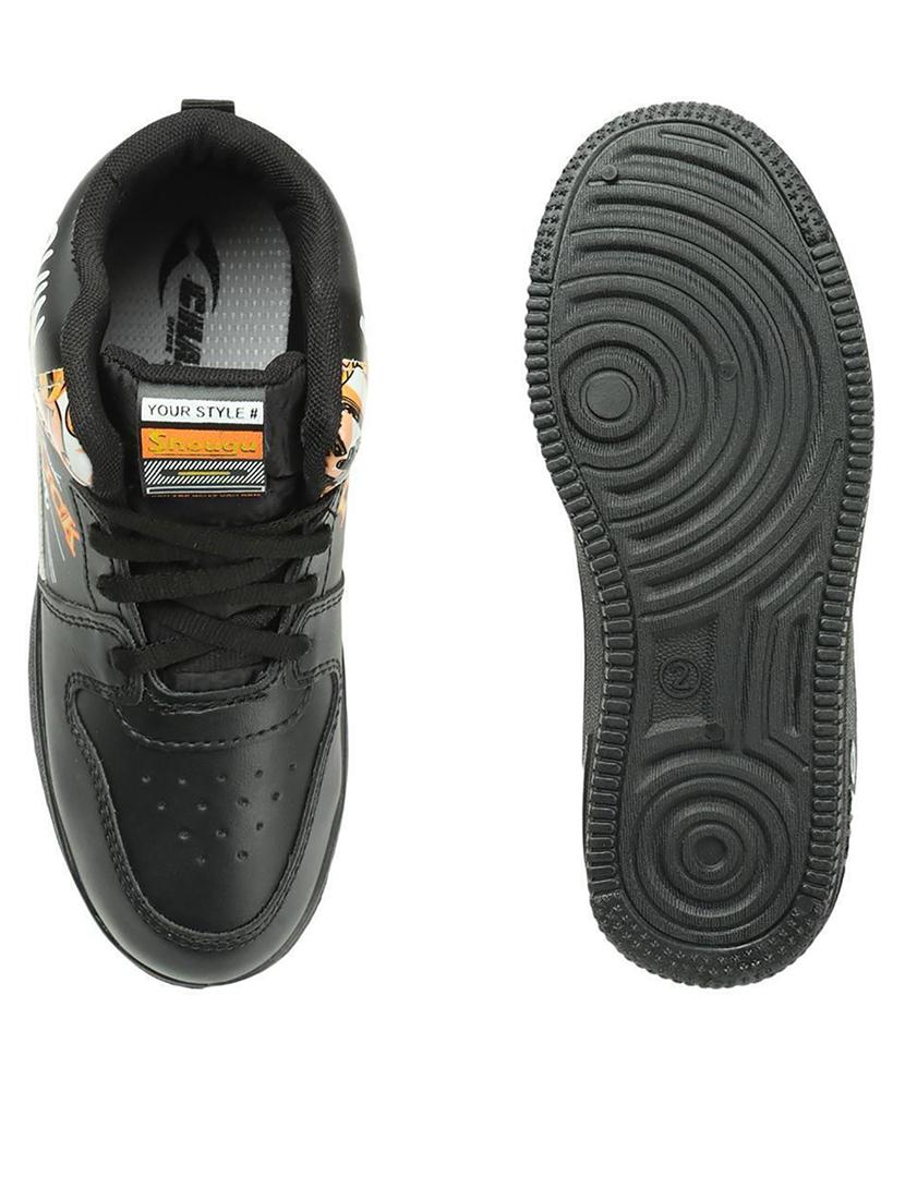 kids black synthetic sneakers - 21491995 - Standard Image - 3